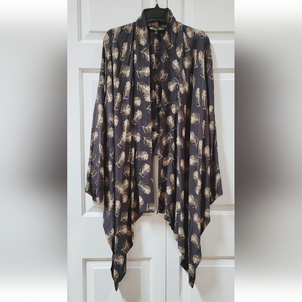 WINTER KATE Jasmine Crepe Cardigan, size XS, vintage silk kimono
